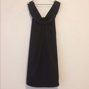 Zara Basic Solid Black Sleeveless Dress, Size S